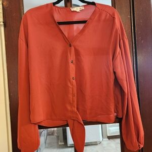 Terracotta Button-up Shirt